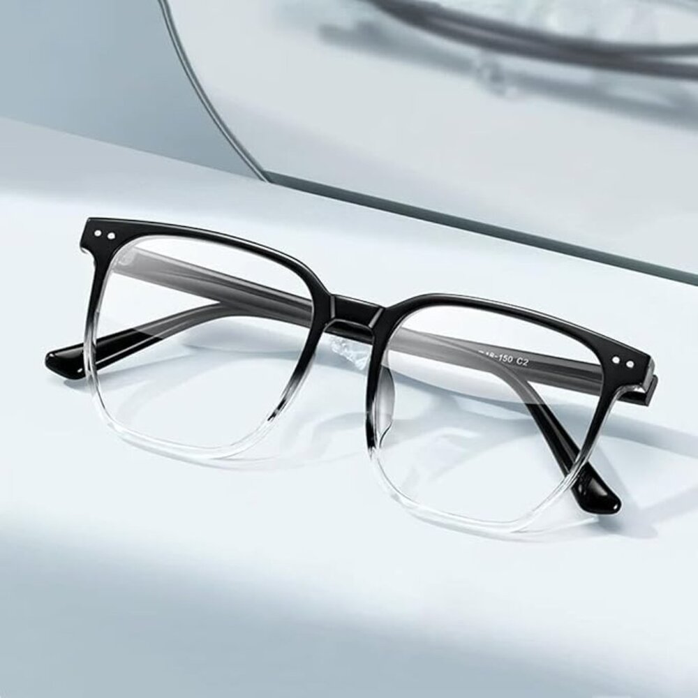 Large frame myopia glasses